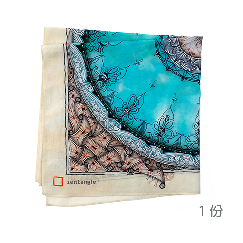 禪繞方巾 Zenkerchief