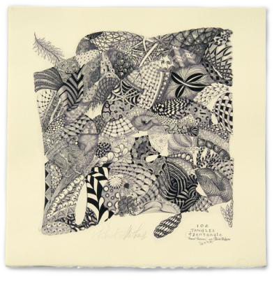 102個禪繞畫圖樣 藝術作品 102 Tangles Print