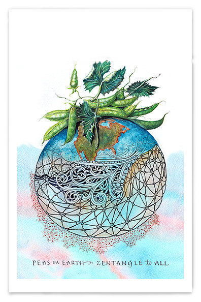 地球上的豆豆 藝術作品 Peas On Earth Print