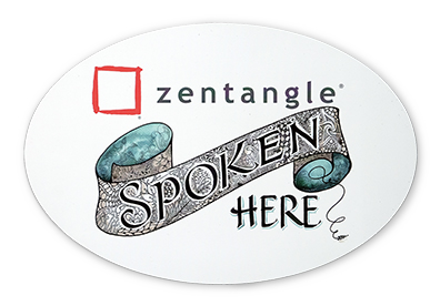 Zentangle Spoken Here マグネット（ソフトマグネット）