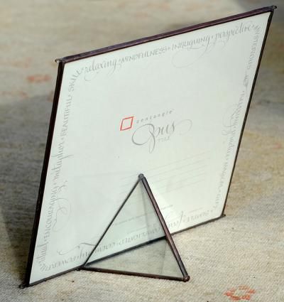 鉛線玻璃框紙磚掛飾組 OPUS 紙磚 OPUS Custom Glass Frames