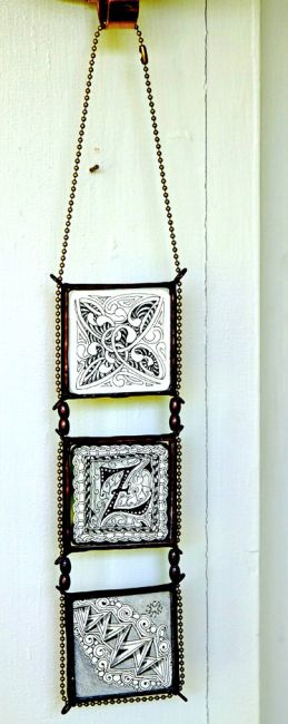 鉛線玻璃框紙磚掛飾組 Bijou 紙磚 Bijou Frame Set