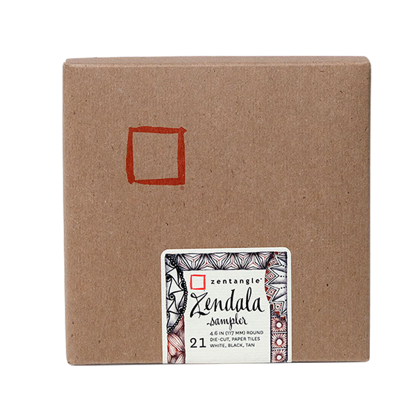 Zendala Paper Tiles Blank Sampler (3-color set, 6 pieces per box) [CZT]