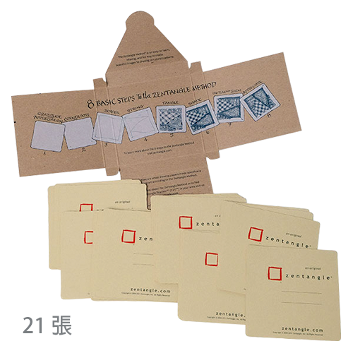方形紙磚茶色21張 紙盒裝 Square Paper Tiles Renaissance