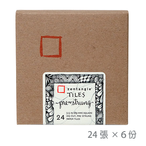 方形紙磚壓線組 紙盒裝 六份 Pre strung Square Paper Tiles [CZT]